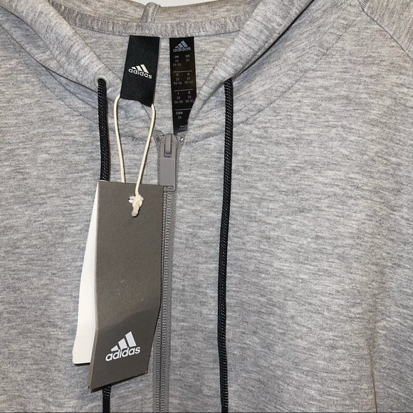 Women Adidas Full Zip Stripe Hoodie - Picture 7 of 8
